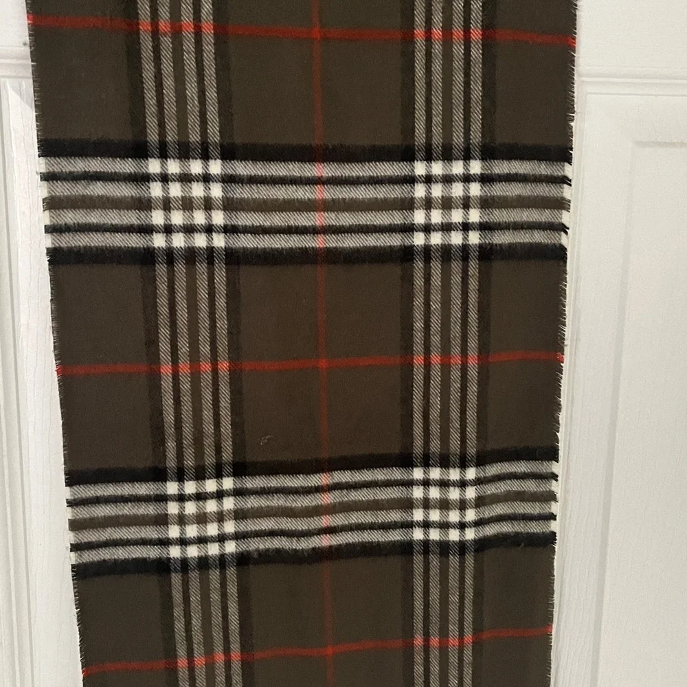 Plaid Fringe Scarf